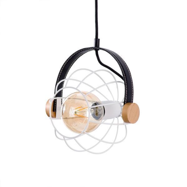 Люстра, подвес в стиле лофт, модерн бело-черная из металла N-light DR0-60444-LS DR0-60444-LS фото