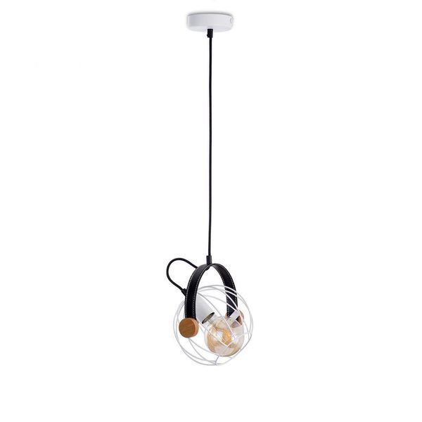 Люстра, подвес в стиле лофт, модерн бело-черная из металла N-light DR0-60444-LS DR0-60444-LS фото