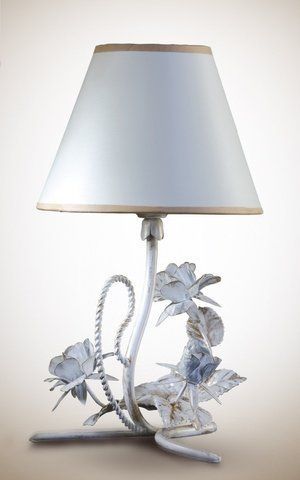 Настільна лампа з абажуром та з трояндочками в стилі прованс N-light DR0-6700-4-LS DR0-6700-4-LS фото