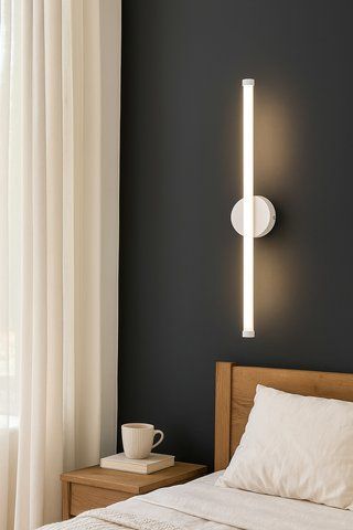Білий світлодіодний настінний світильник, бра 16 W, 60см Свет DR0-SY-16090/600 WT-LS фото