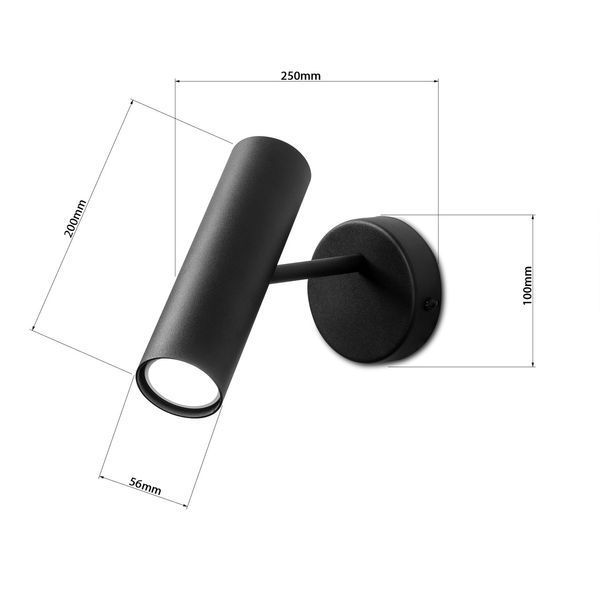 Бра металеве однолампове, точковий поворотний світильник N-light DR0-50901-LS DR0-50901-LS фото