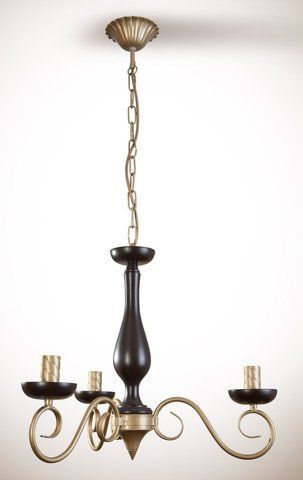 Люстра 3-х лампова, для невеликої кімнати, кабінета N-light DR0-19303-LS DR0-19303-LS фото