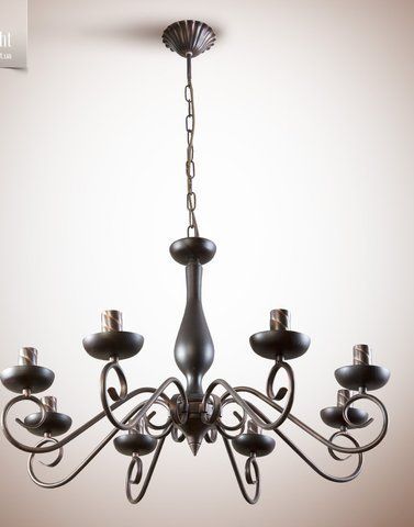 Люстра для большой комнаты, 8-ми ламповая, на цепи N-light DR0-19308-LS DR0-19308-LS фото