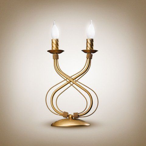 Класична настільна лампа металева зі свічками N-light DR0-1200-LS DR0-1200-LS фото