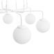 Люстра - подвес на тросах с шарами для высоких потолков в кухню, холл, детскую N-light DR0-70866-LS DR0-70866-LS фото 3