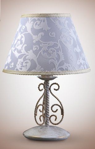 Настільна лампа в стилі прованс з білим абажуром N-light DR0-11500-5-LS DR0-11500-5-LS фото