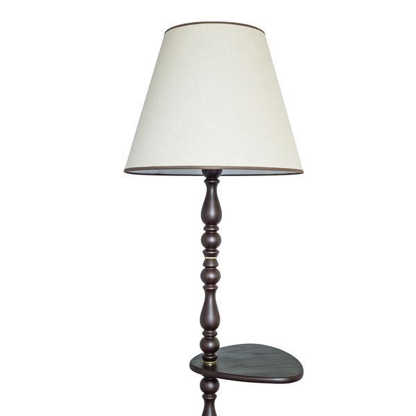 Торшер деревянный со столиком и абажуром N-light DR0-709-1-LS DR0-709-1-LS фото