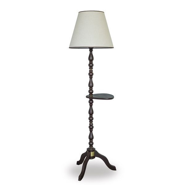 Торшер деревянный со столиком и абажуром N-light DR0-709-1-LS DR0-709-1-LS фото
