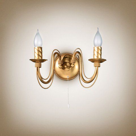 Бра 2-х лампове металеве, класичне N-light DR0-1202-LS DR0-1202-LS фото