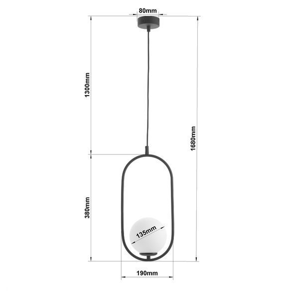 Люстра - підвіс на тросах з кулями на кухню, хол, дитячу N-light DR0-70807-LS DR0-70807-LS фото