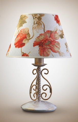 Настільна лампа в стилі прованс з маками N-light DR0-11500-LS DR0-11500-LS фото