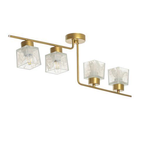 Люстра стельова металева з кубиками для кухні, спальні, передпокою N-light DR0-80104-1-LS DR0-80104-1-LS фото