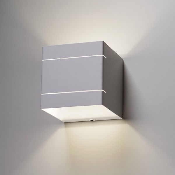 Настінний світильник, бра металевий білий кубик N-light DR0-50722-1-LS DR0-50722-1-LS фото