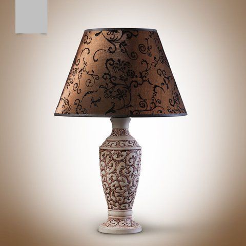 Настільна лампа керамічна з абажуром N-light DR0-10500-1-LS DR0-10500-1-LS фото