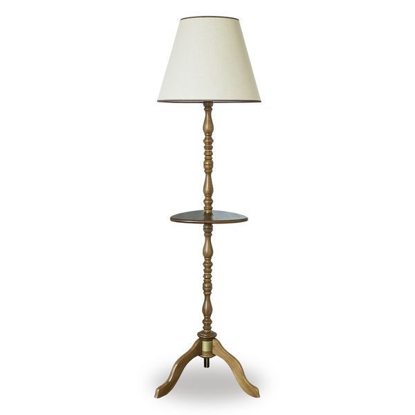 Торшер дерев'яний зі столиком та абажуром N-light DR0-709-2-LS DR0-709-2-LS фото