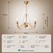 Люстра на ланцюгу 3-х лампова зі свічками N-light DR0-1203-LS DR0-1203-LS фото 5
