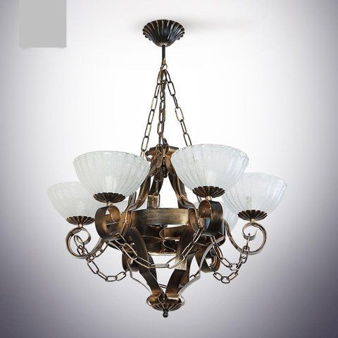 Люстра з дерева 6 лампова для кухні, кафе, ресторанів N-light DR0-19206-LS DR0-19206-LS фото
