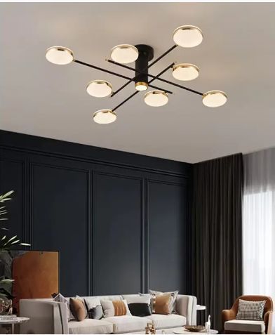 Led люстра з пультом керування на натяжну стелю Свет DR0-SY-16065/8+1 ВК+GD-LS фото