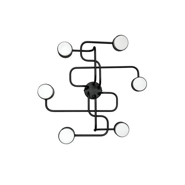 Люстра потолочная металлическая черного цвета N-light DR0-80403-LS DR0-80403-LS фото