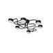 Люстра потолочная металлическая черного цвета N-light DR0-80403-LS DR0-80403-LS фото 3