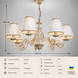 Люстра прованс с колпаками для большой комнаты N-light DR0-11507-3-LS DR0-11507-3-LS фото 5