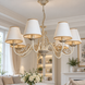 Люстра прованс с колпаками для большой комнаты N-light DR0-11507-3-LS DR0-11507-3-LS фото 3
