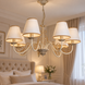 Люстра прованс с колпаками для большой комнаты N-light DR0-11507-3-LS DR0-11507-3-LS фото 4