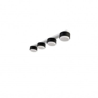 Люстра стельова металева чорного з білим кольором N-light DR0-80408-LS DR0-80408-LS фото