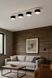 Люстра стельова металева чорного з білим кольором N-light DR0-80408-LS DR0-80408-LS фото 1