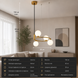 Люстра-подвес для спальни, кухни, ресторана VR DR0-VR13PL-04BS1-LS DR0-VR13PL-04BS1-LS фото 4