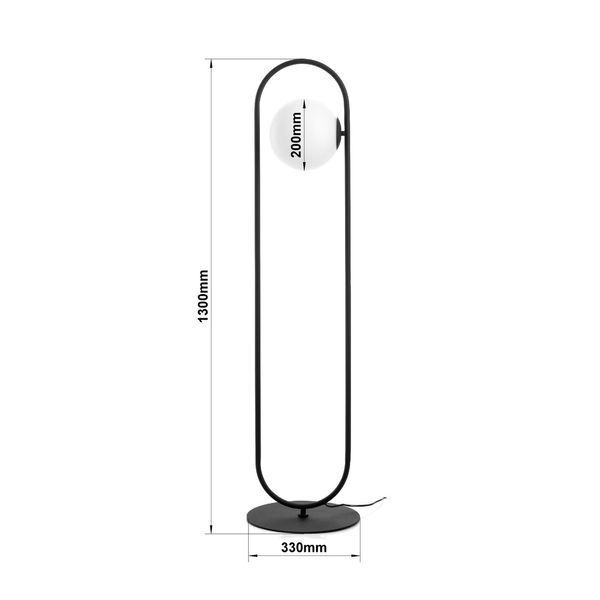 Торшер у стилі модерн з великою кулею N-light DR0-40410-LS DR0-40410-LS фото