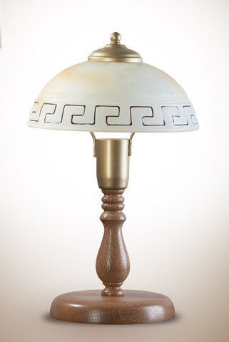 Настільна лампа дерев'яна у грецькому стилі N-light DR0-717-LS DR0-717-LS фото
