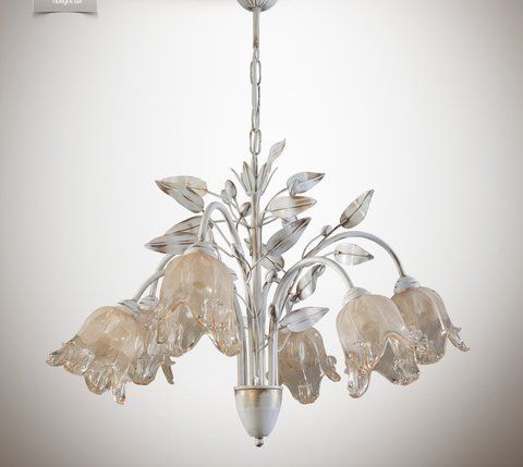 Світла квіткова люстра на ланцюгу для великої кімнати N-light DR0-11406-LS DR0-11406-LS фото