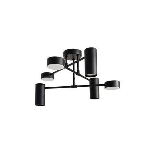 Люстра стельова металева чорного кольору N-light DR0-80607-LS DR0-80607-LS фото
