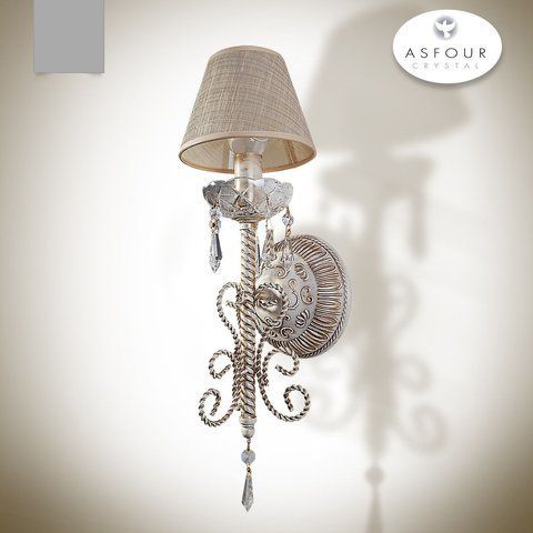 Бра класичне з абажуром та кришталем для зали, спальні N-light DR0-20601-LS DR0-20601-LS фото