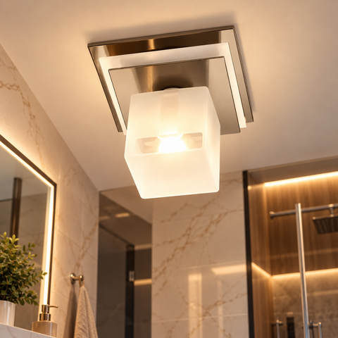 Невелика стельова люстра на 1 лампу N-light DR0-10111-3-LS DR0-10111-3-LS фото