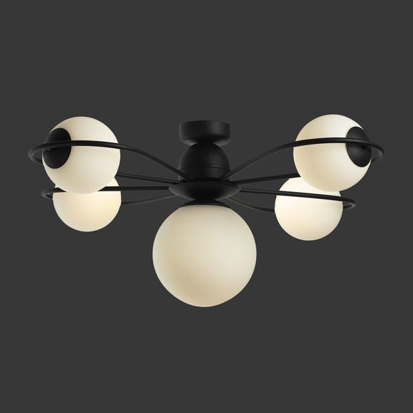 Люстра с шарами 5-ти ламповая в кухню, холл, детскую N-light DR0-80205-1-LS DR0-80205-1-LS фото