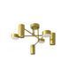 Люстра стельова металева золотого кольору N-light DR0-80607-1-LS DR0-80607-1-LS фото 1