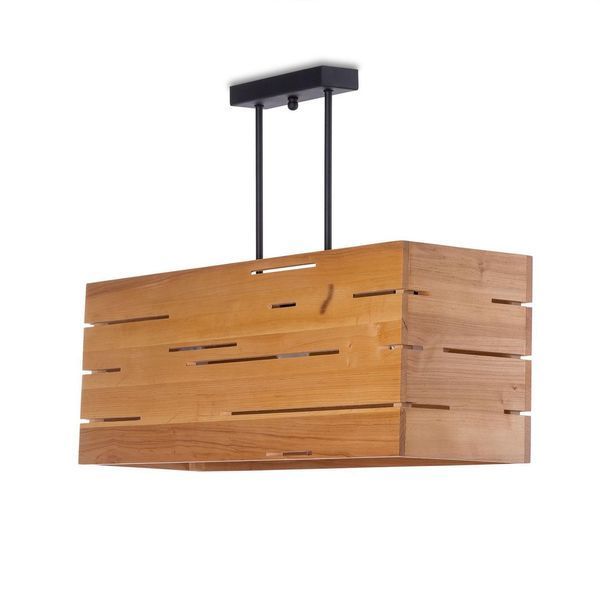 Светлая деревянная люстра в спальню, зал, гостиную, кафе N-light DR0-50707-LS DR0-50707-LS фото