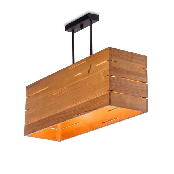 Светлая деревянная люстра в спальню, зал, гостиную, кафе N-light DR0-50707-LS DR0-50707-LS фото