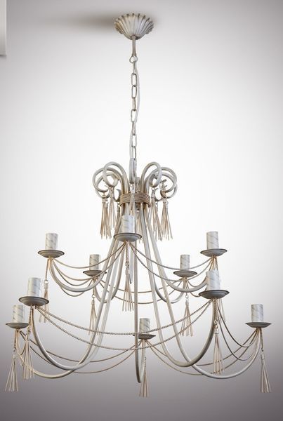 Люстра класична двоярусна зі свічками для великої кімнати N-light DR0-8333-LS DR0-8333-LS фото