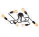 Черная металлическая люстра без стекла в стиле лофт N-light DR0-70799-LS DR0-70799-LS фото 1