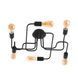 Черная металлическая люстра без стекла в стиле лофт N-light DR0-70799-LS DR0-70799-LS фото 4