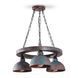 Люстра из дерева, колесо на цепях для кухни, кафе, ресторанов N-light DR0-40204-LS DR0-40204-LS фото 1
