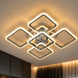 LED люстра квадрати хром з пультом Свет SL-5342/4+1 CR DIMMER SL-5342/4+1 CR DIMMER фото 1